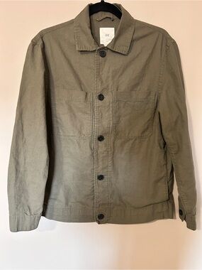 H&M linen utility shirt